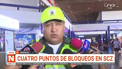Cuatro puntos de bloqueos en scz