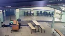 Homem é flagrado furtando torneiras na Escola Olivo Fracaro em Cascavel