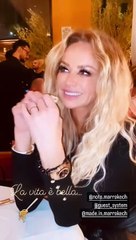 Leurs stories Instagram respectives les trahissent : même musique, mêmes lieux notammentAdriana Karembeu dans un restaurant italien à Marrakech