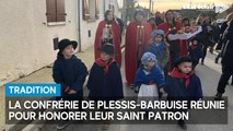 La confrérie Saint-Vincent de Plessis-Barbuise réunie pour honorer leur saint patron