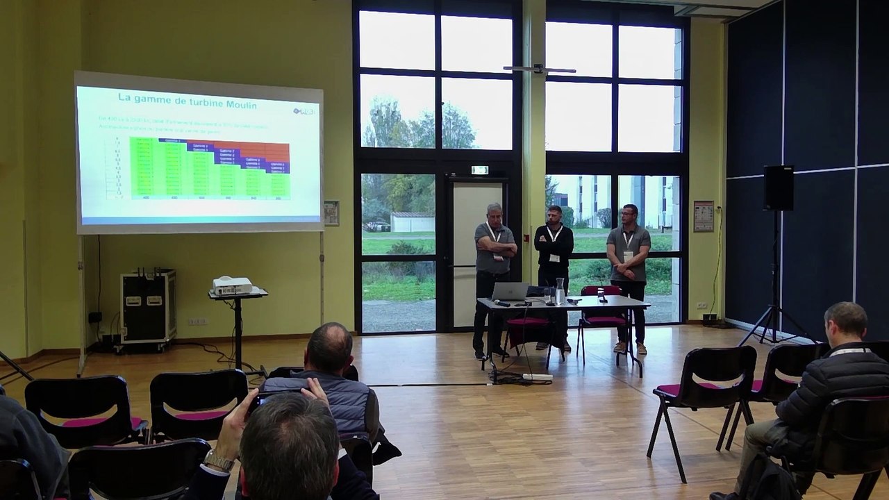 Présentation de la petite turbine ER3i pour équiper les moulins