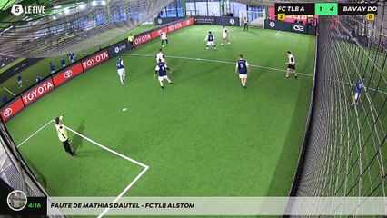 Faute de Mathias DAUTEL - FC TLB ALSTOM