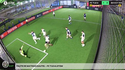 Faute de Mathias DAUTEL - FC TLB ALSTOM