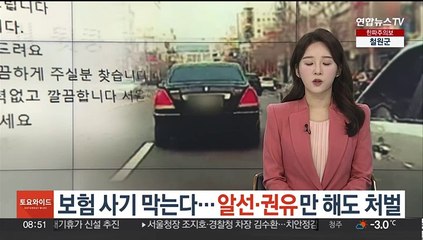 보험 사기 막는다…알선·권유만 해도 처벌