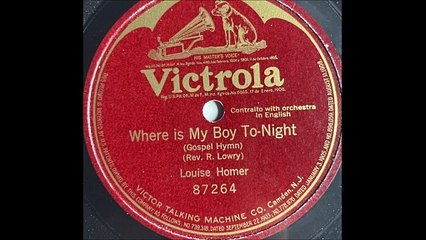 Haydn Quartet - Where Is My Boy To-Night (1908)