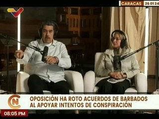 Pdte. Maduro: Han roto el acuerdo de Barbados al apoyar los 5 intentos de conspiraciones