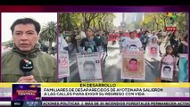 Marcha de familiares de desaparecidos de Ayotzinapa