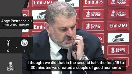 Postecoglou seeks 'perspective' on Spurs FA Cup exit