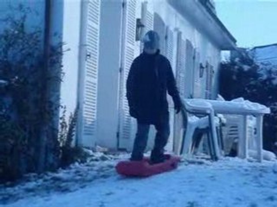 chute de luge