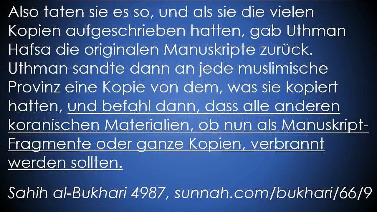 Wie der Koran entstanden ist