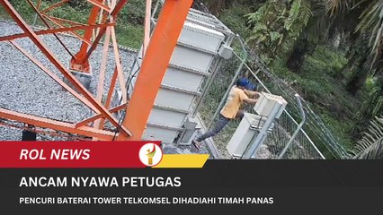 Ancam Nyawa Petugas, Pencuri Baterai Tower Telkomsel Dihadiahi Timah Panas