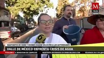 Ciudadanos del Valle de México enfrentan crisis de agua