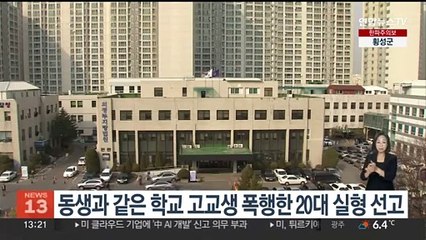 동생과 같은 학교 고교생 폭행한 20대 실형 선고