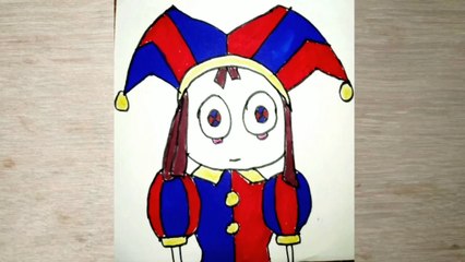 How to draw Pomni/The amazing digital Circus
