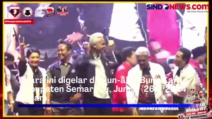 Hajatan Rakyat di Semarang, Ganjar Pranowo Sampaikan Pesan Perdamaian