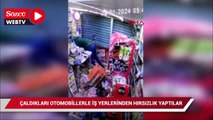 Çaldıkları otomobillerle iş yerlerinden hırsızlık yaptılar