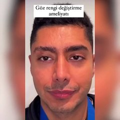 Kör kalma riskine rağmen mavi göz rengi ameliyatı oldu!