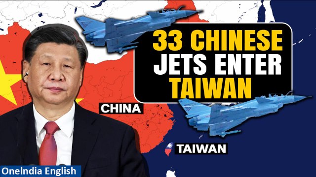 #Watch| Taipei On Alert As 33 Chinese Jets Enter Taiwan Air Space Illegally| Oneindia