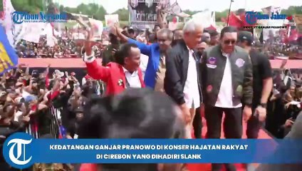 MOMEN GANJAR PRANOWO Disambut Lagu Orkes Sakit Hati Slank saat Hajatan Rakyat di Cirebon(3)