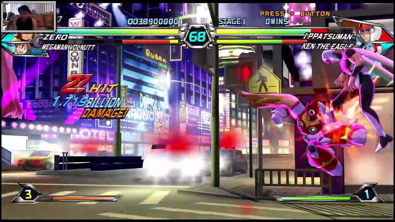 (Wii) Tatsunoko vs. Capcom Ultimate All-Stars - 22 - Mega Man Volnut and Zero - Lv 8