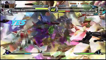 (Wii) Tatsunoko vs. Capcom Ultimate All-Stars - 21 - Saki Omokami and Tekkaman Blade - Lv 8