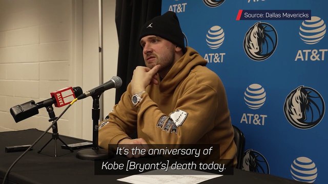 Doncic dedicates 73-point game to Kobe Bryant on anniversary of his death