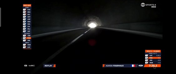 WRC Monte Carlo 2024 SS10 Fourmaux Scary Tunnel Onboard