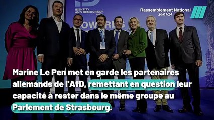 Opposition marquée : Marine Le Pen souligne les différences idéologiques avec l'AfD