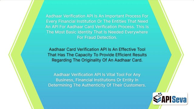 What is Aadhaar Verification API | Quick Aadhaar Verify API | Aadhaar detail verify API solution
