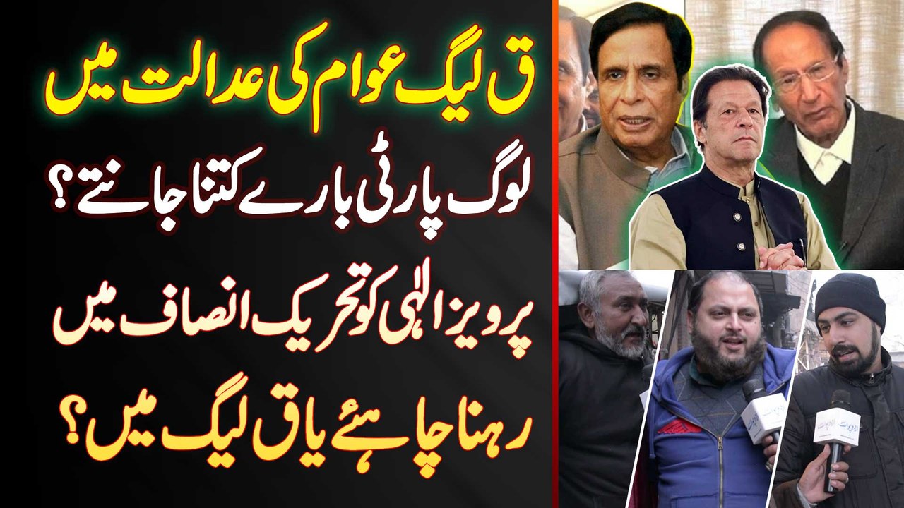 Chaudhry Pervaiz Elahi Ko PTI Mein Rehna Chahiye Ya PMLQ Mein? Election Survey 2024 Pakistan