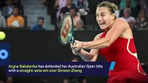Breaking News - Aryna Sabalenka wins Australian Open