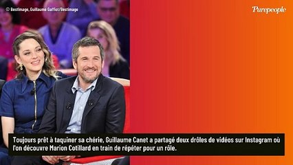 VIDEO Marion Cotillard filmée à son insu et moquée par Guillaume Canet : elle parle seule, gesticule...