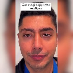 Kör kalma riskine rağmen ille de mavi göz dedi