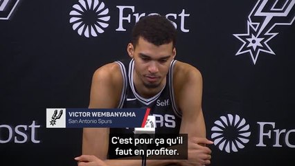 Spurs - Wembanyama : "Il faut s'habituer à ce sentiment de victoire"
