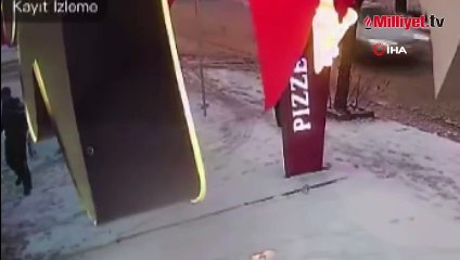 Karda kayıp düşenler kameraya böyle yansıdı