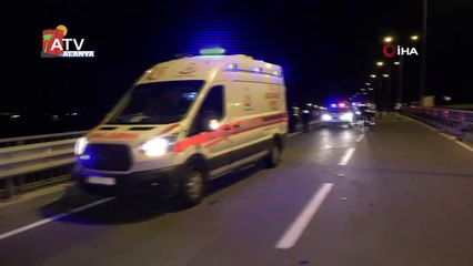 Lüks otomobille arkadan çarptığı motosiklet sürücüsünü hayattan kopardı