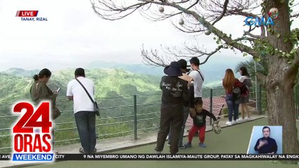 Magandang view at malamig na panahon sa Tanay, dinayo ng mga bisita | 24 Oras Weekend