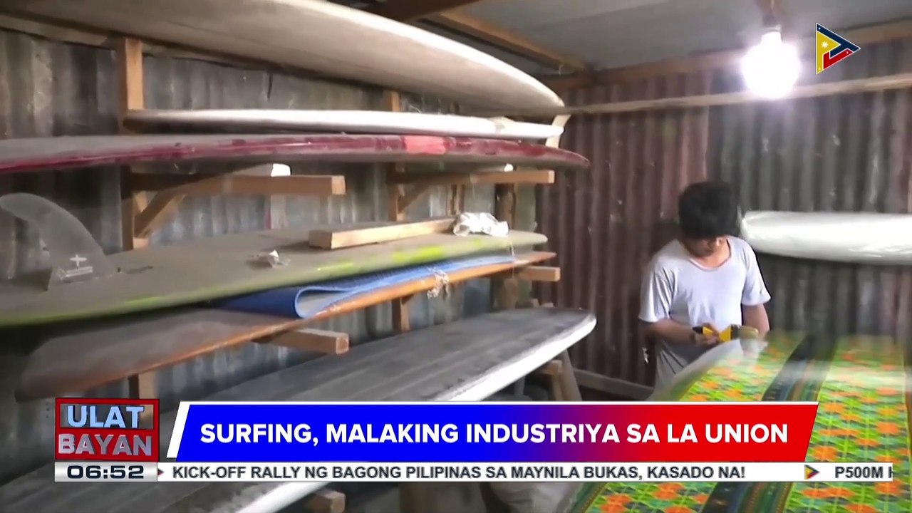 Professional surfers, dumayo sa La Union para s...