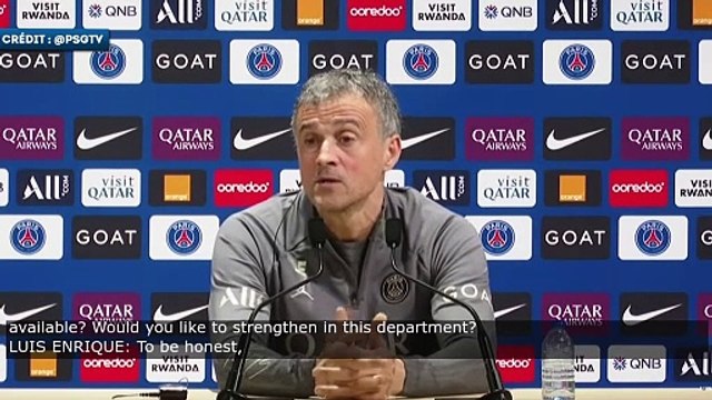 Luis Enrique ne veut pas se précipiter sur ce mercato