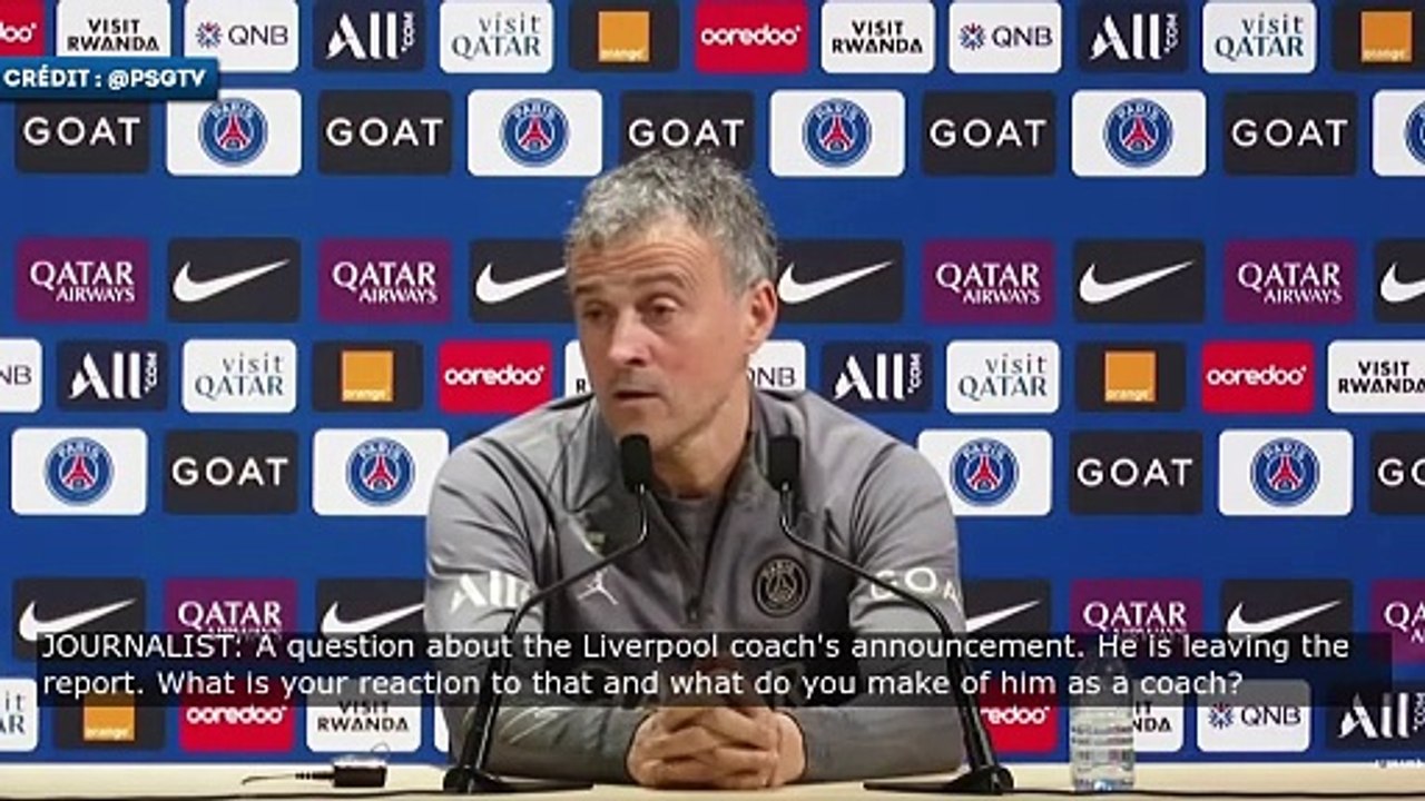 Luis Enrique rend hommage à Jurgen Klopp
