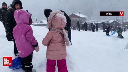 Rize'de kar festivali: Ayder’den renkli kareler