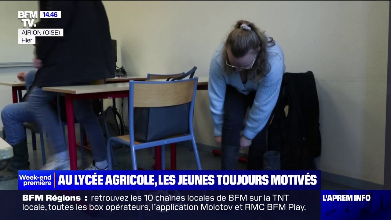 "Tout n'est pas tout noir": au lycée agricole, les futurs agriculteurs motivés