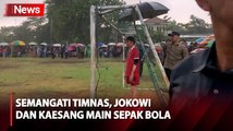 Semangati Timnas di Piala Asia, Jokowi dan Kaesang Main Sepak Bola Bersama Anak-Anak