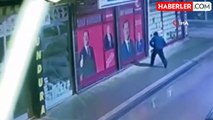 Yeniden Refah Partisi seçim irtibat bürosuna saldırı! O anlar kamerada