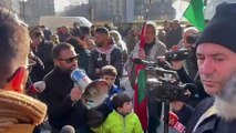 Milano, la manifestazione per la Palestina in piazzale Loreto
