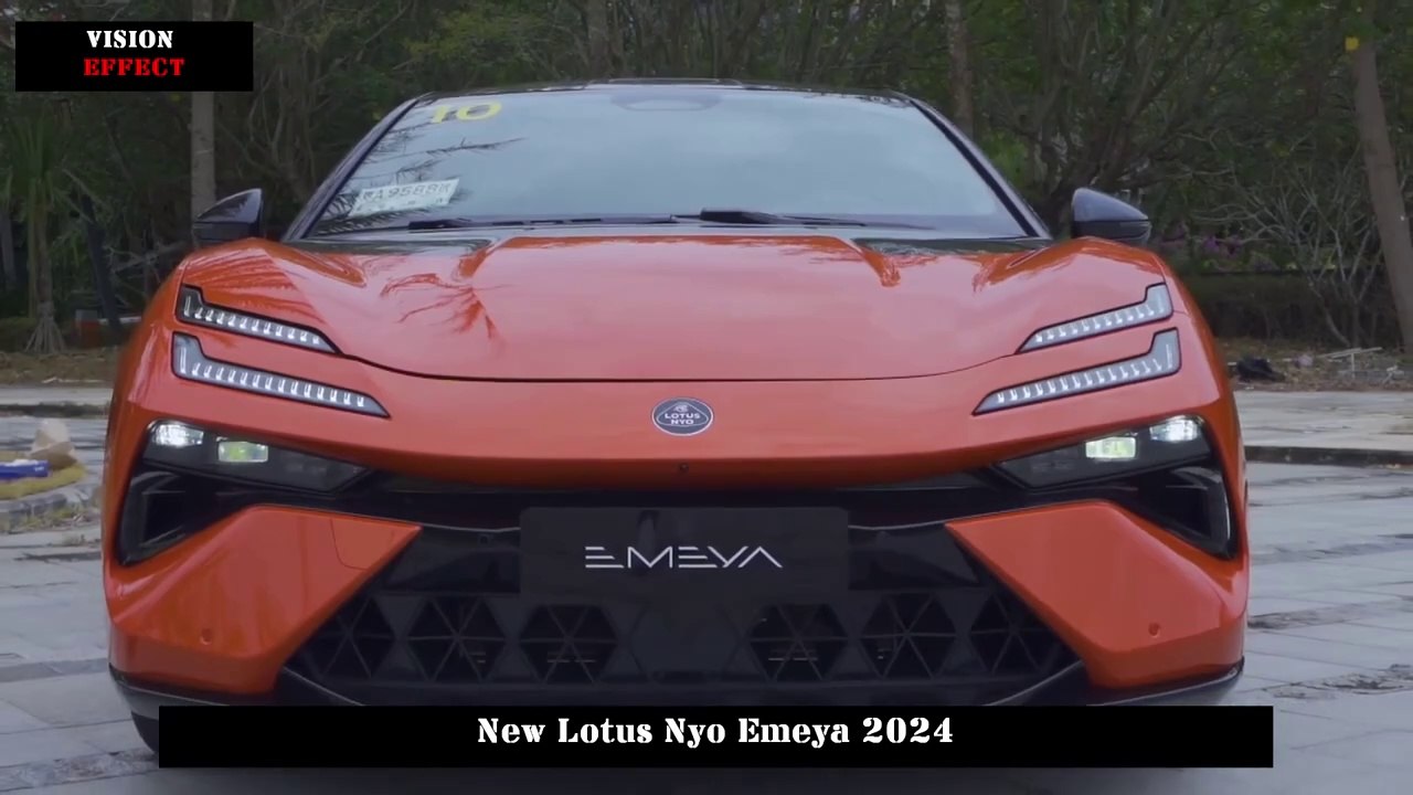 Close-Up Details with Orange Color Design.New Lotus Nyo Emeya 2024 ...