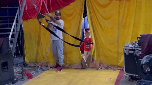 Adorable circus princess laughs at gravity with ASTOUNDING aerial tricks