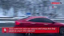 Bolu Dağı'ndan ulaşım rahatladı! Kar kalınlığı 40 santimetrelere ulaşmıştı