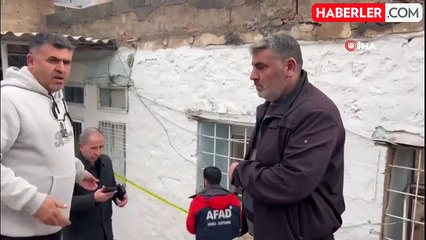 Mardin'de bir evin çatısı çöktü: Aile şans eseri kurtuldu