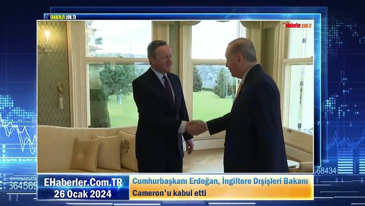 Cumhurbaşkanı Recep Tayyip Erdoğan, İngiltere Dışişleri Bakanı Cameron'u kabul etti